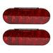 Red 6in Oval LED S/T/T Light