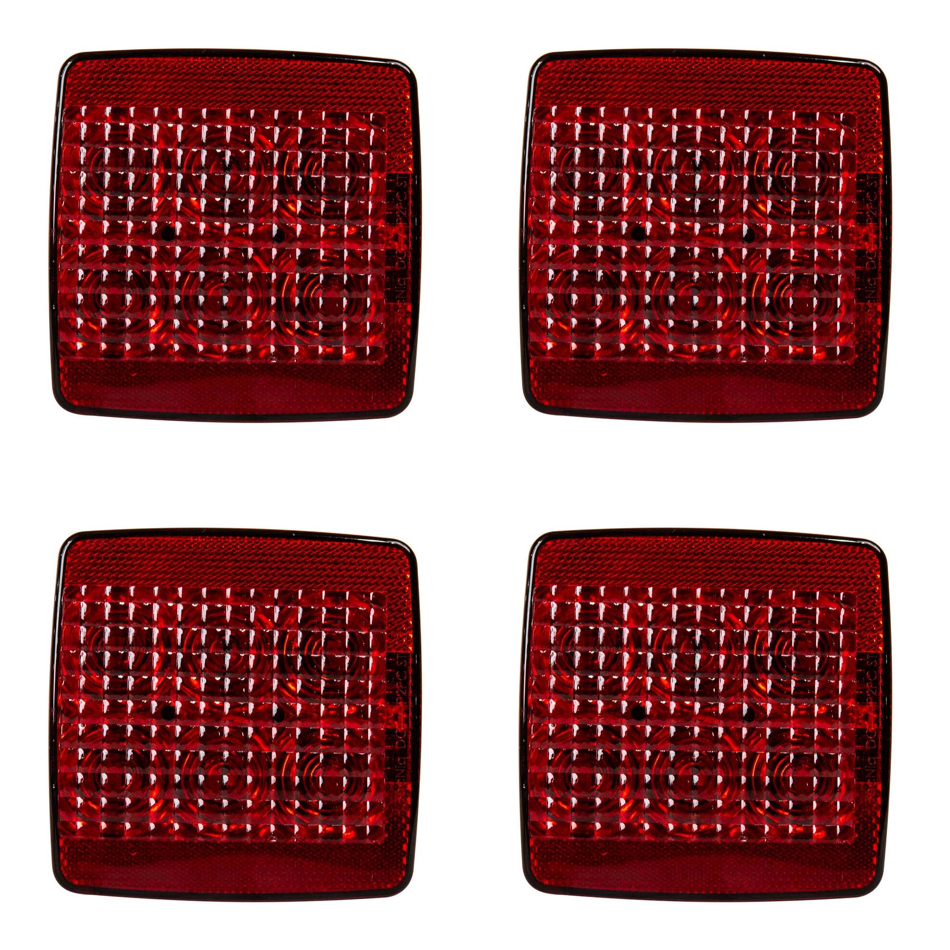 LED Combination Tail Lights -RH - Bundle (4) Red