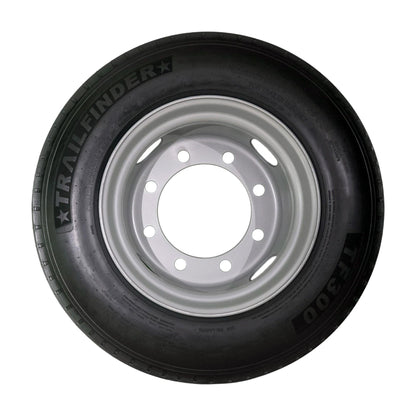 17.5" 18 ply Radial Trailer Tire & Wheel - ST 215/75R17.5 8x275mm Lug (Silver Dual) - Inside View