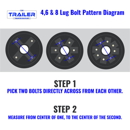 Lug Bolt Pattern Diagram- Step 1 & 2