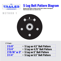 3.5k TK Trailer Axle - 3500 lb Idler 5 lug - Dexter Compatible | Axles ...