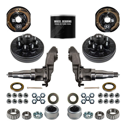 Weld Your Own Brake Axle Kit - for 7000 lb Trailer Axles - 4" Drop