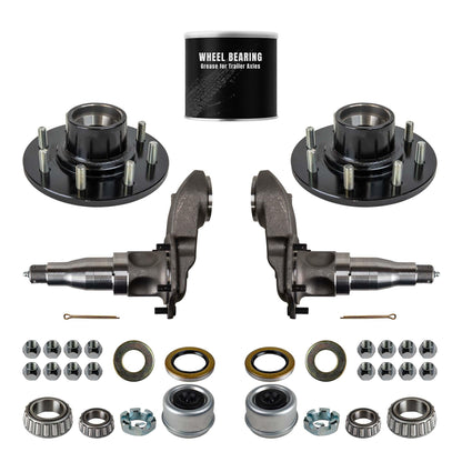 7000 lb 4" Drop Weld Your Own Idler Axle Kit