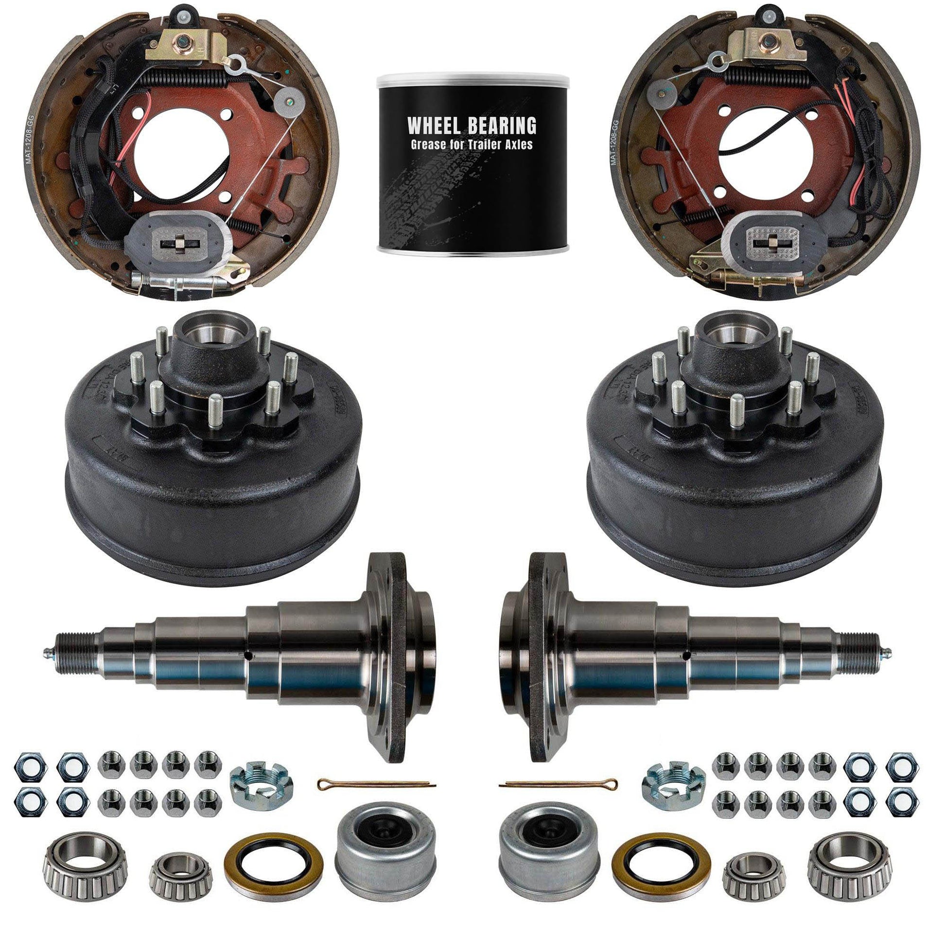 Weld Your Own Brake Axle Kit - for 8000lb Trailer Axles