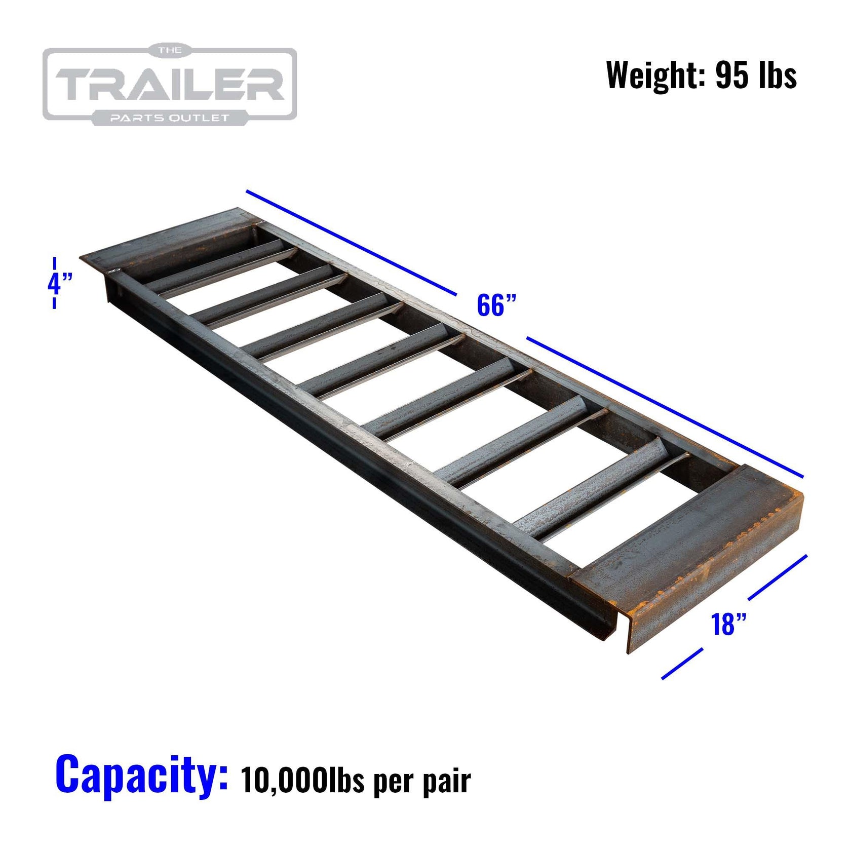 4-Channel HD Loading Ramps For Trailers