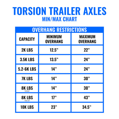 6k Torsion Axle - Your Completely Custom 6000 lb Torsion Axle - HSI Duratek