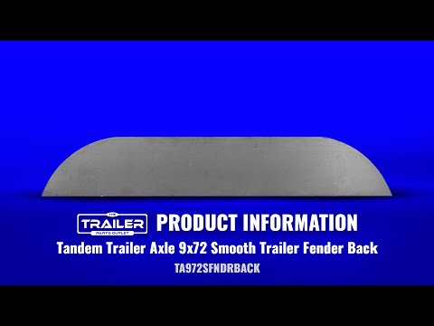 Get ready to take your trailer to the next level with the Tandem Trailer Axle 9x72 Smooth Trailer Fender Back. This fender back is specifically designed to enhance the functionality and aesthetics of your tandem axle trailer. So let's dive into the specs and features of this incredible fender back!