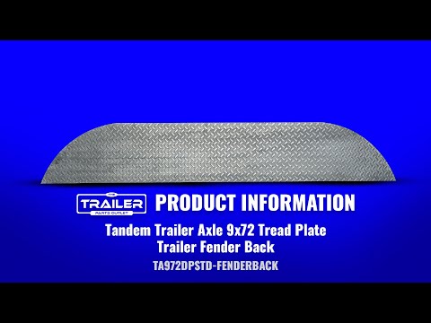 Hey there, trailer enthusiasts! We've got something super exciting to share with you today. Introducing the amazing Tandem Axle Trailer Fender Back! It's like a superhero cape for your tandem axle trailer, protecting it from all the elements out there on the road. So, let's dive into the specs and features of this incredible fender back!