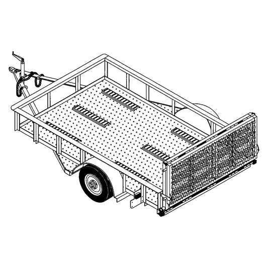 10CY - 10'x6' Motorcycle/Utility Trailer- 17 How-to Steps