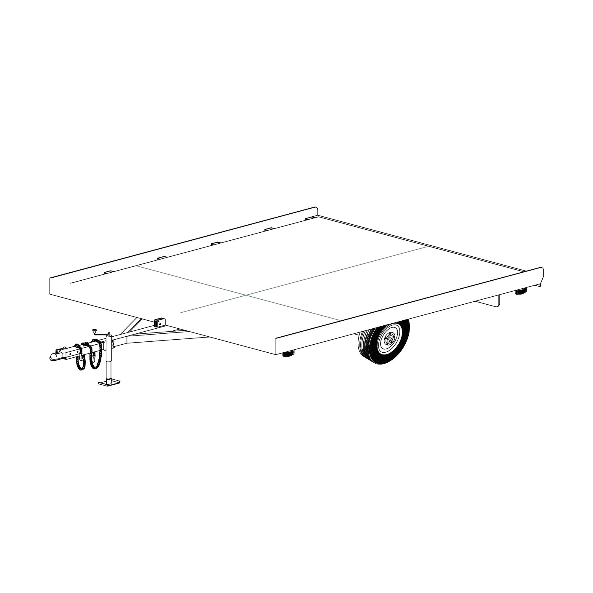 3500 lb Drop Trailer Axles