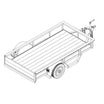1108 - 4' x 8' Single Axle 2K or 3.5K Utility Trailer DIY Master Plan - 14 How-to Steps w/ Blueprint