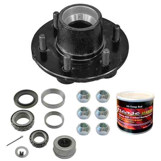 6k Hub Assembly with Grease - 6000 lb 6 lug ( 25580 )
