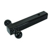 Solid Black Finish Dual Trailer Tow Ball Mount (5K and 10K Capacity) 