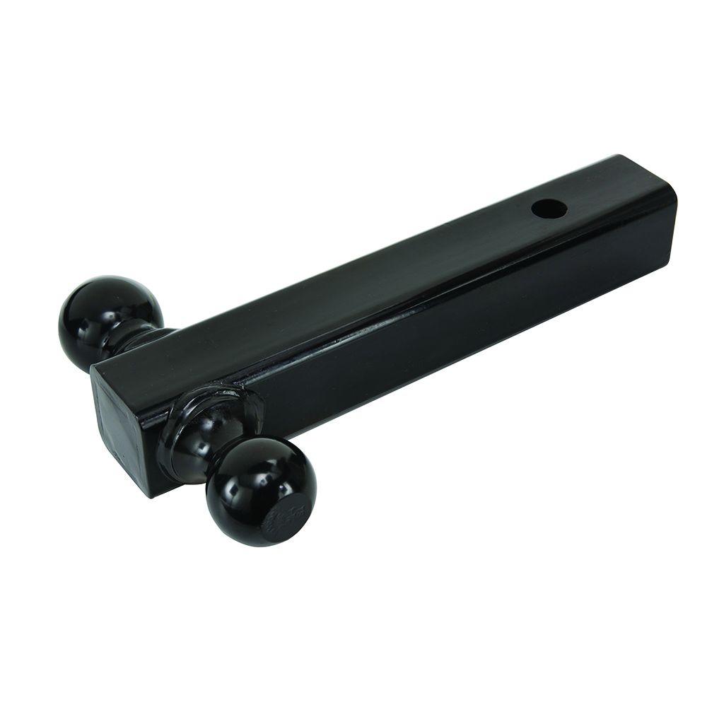 Solid Black Finish Dual Trailer Tow Ball Mount (5K and 10K Capacity) PS-18085