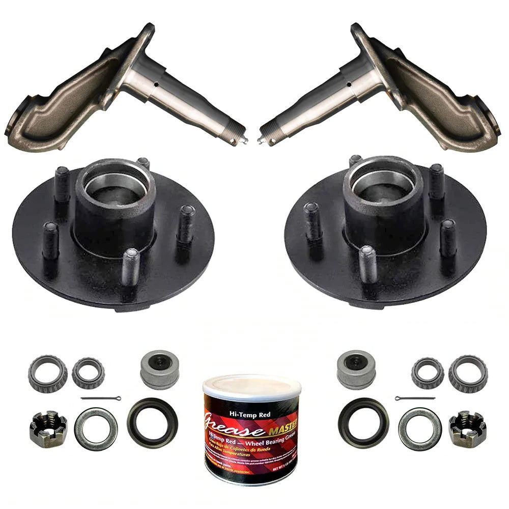 3500 Lb Weld Your Own Idler Axle Kit 3 5k Capacity 84 4 Drop Spindle Wyo Kit The