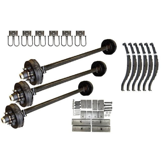 8000 lb DEXTER Triple Axle Kit 24K Capacity (Axle Series) Axle Kits