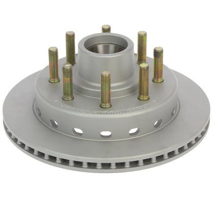 DeeMaxx 8000 lb MAXX Coated Integral 13.1 Inch Rotor and Hub (5/8th Studs) - 8x6.5 Lug - The Trailer Parts Outlet