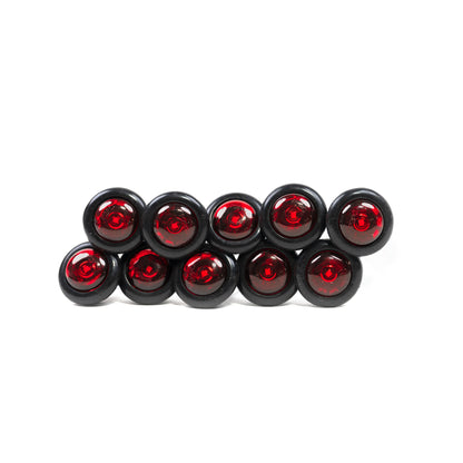 Red PC/P2 Rated 3/4" Miniature Side Marker