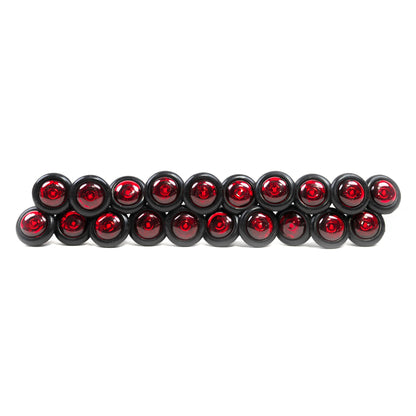 Red PC/P2 Rated 3/4" Miniature Side Marker