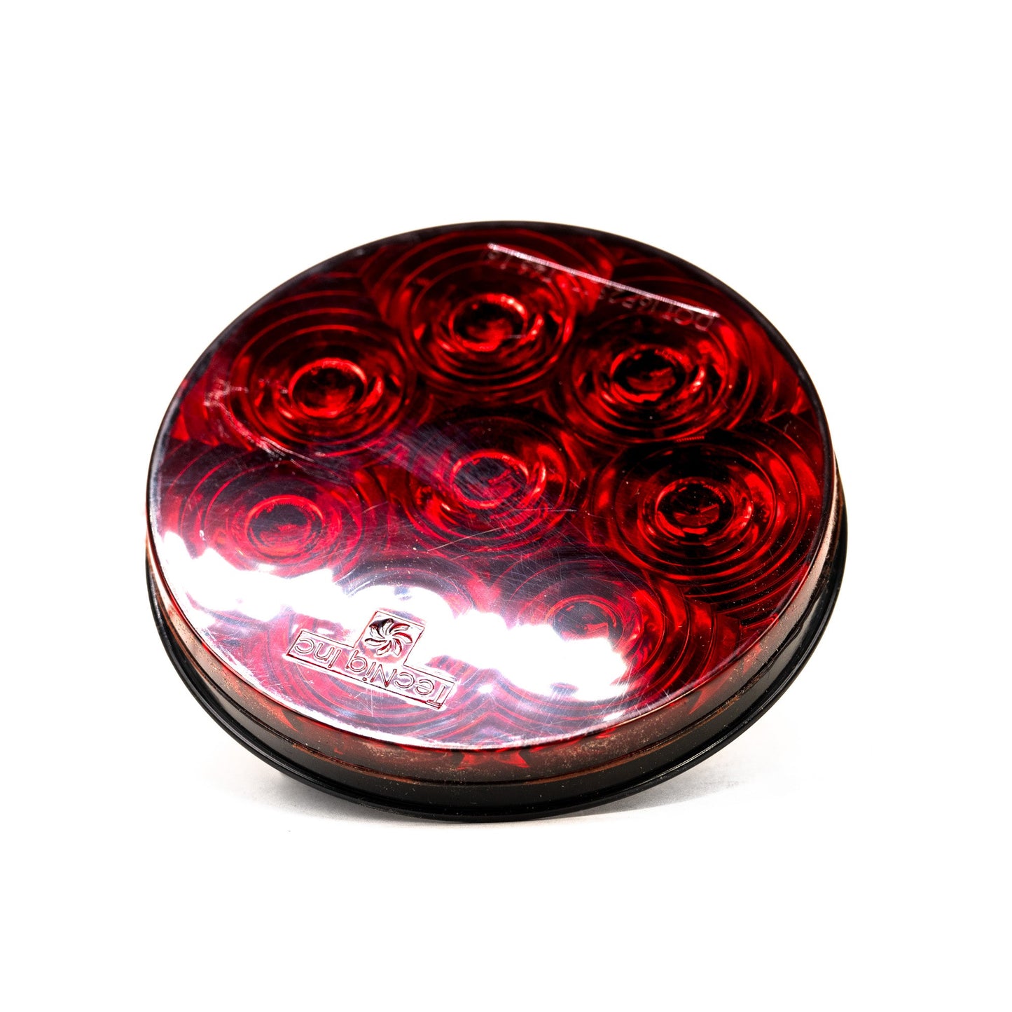 4" Round Sealed High Visibility LED Stop/Turn/Tail Light - Red - 8 Diodes