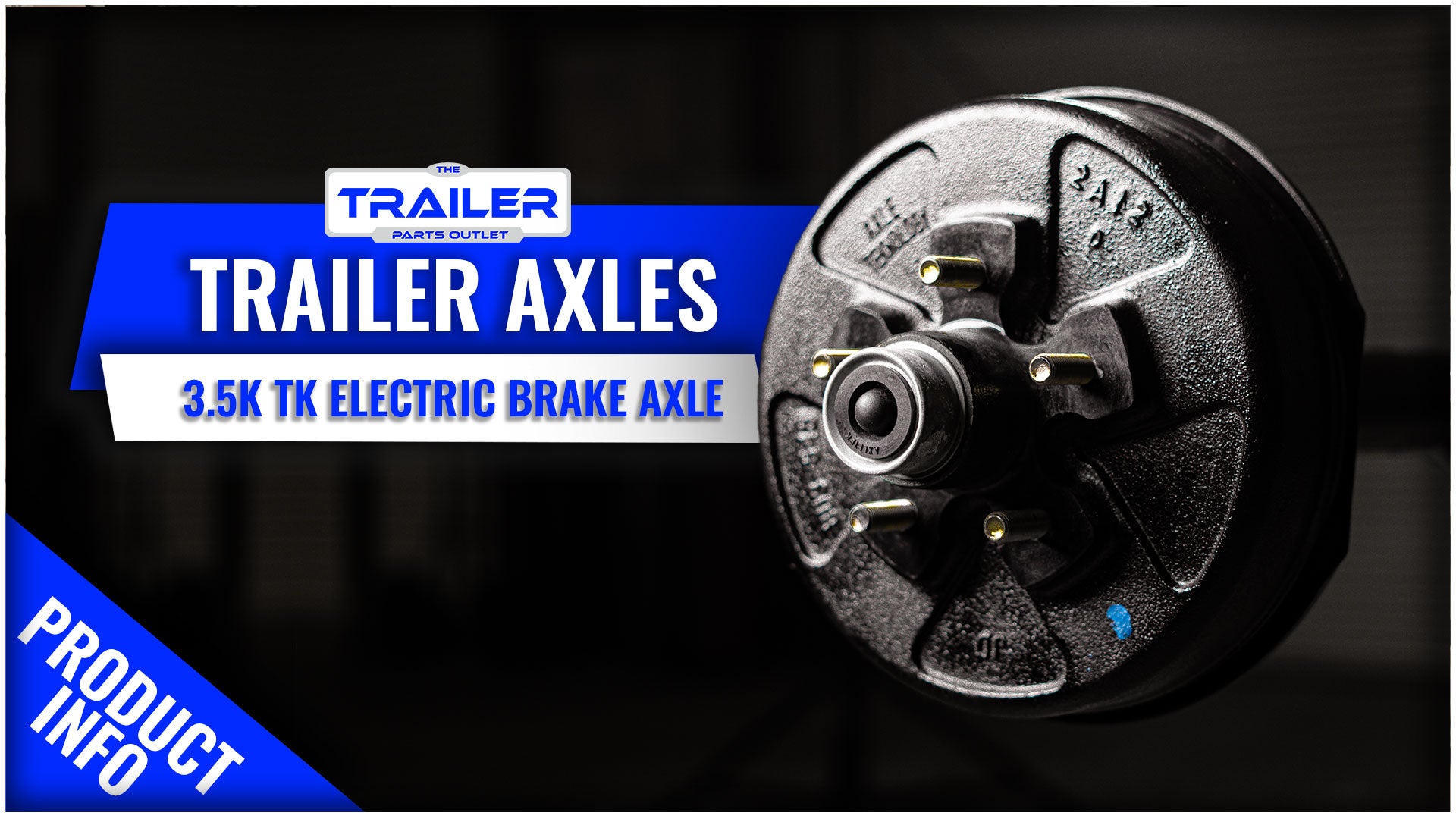 3.5k TK Trailer Axle - 3500 lb Electric Brake 5 lug - Dexter