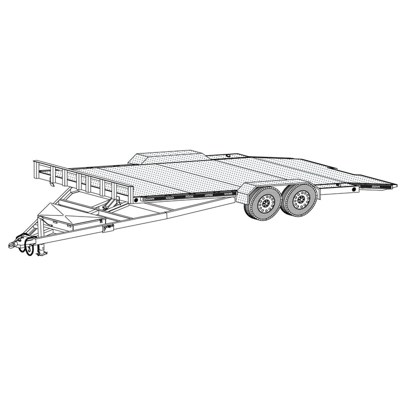 18HT Hydraulic Car Carrier Trailer Parts Outlet